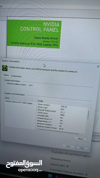 Asus Tuf f15 Rtx 3060 gaming laptop بسعر مغري ، الجيل الحادي عشر بحال الوكالة تماماً