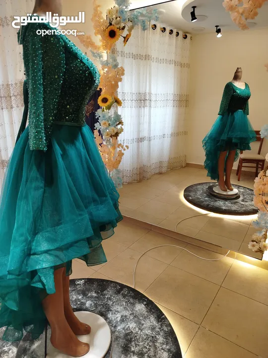 محل للبيع فساتين سهرة وبدلات زفاف  سحاب دوار الشهيد مجمع الاندلس طابق تاني