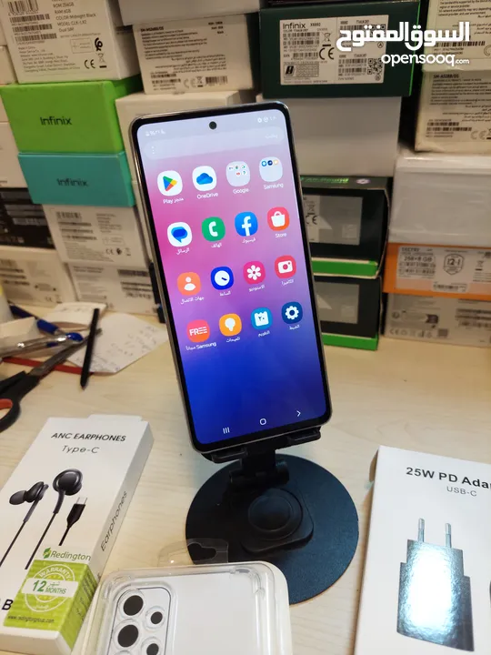 اخو الجديد Samsung A53 5G رام 12 و 16 جيجا 128 و 256 بدون كرتونه هدية كفر ولزقة وشاحن الاصلي وتوصيل