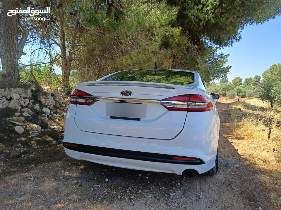 فورد فيوجن تيتانيوم 2018 Ford Fusion Titanium white  اعلى مواصفات نظيفه جدا استخدام شخصي ماشيه 96000