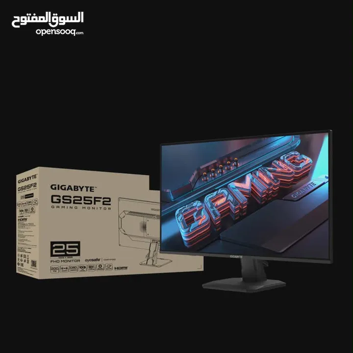 شاشة من جيجا بايت مفتوحة ومجربة ومرجعة على الكرتونة