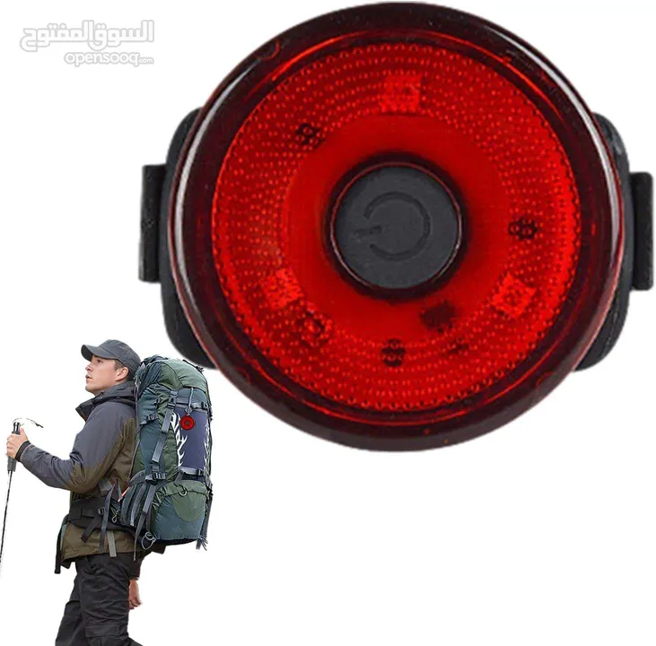 ضوء تنبيهي فاخر للدراجات الهوائية والخوذة led safety bicycle or helmet tail light