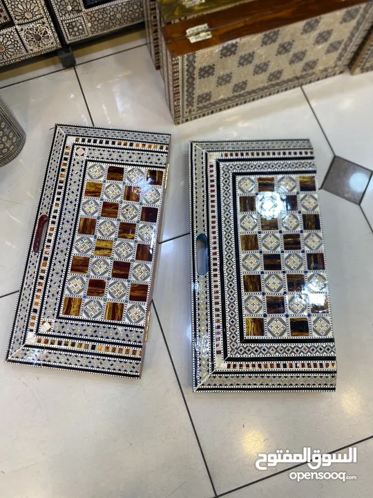 طاولة زهر صدف يدوي