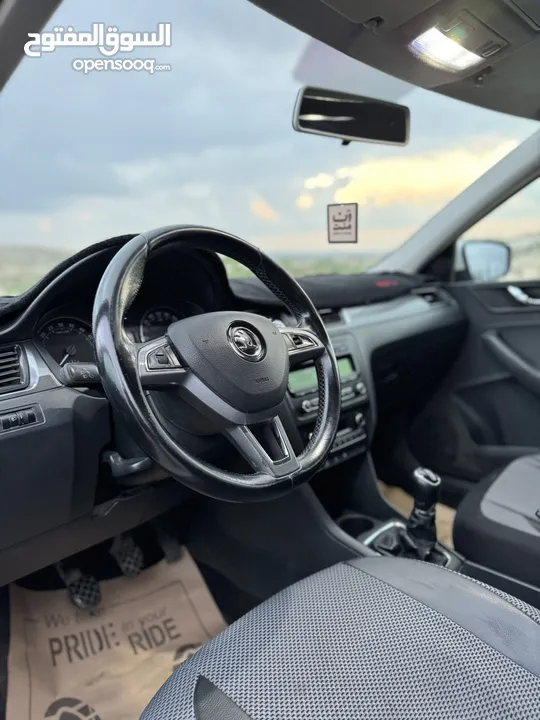 سكودا رابيد موديل 2015 ديزل اصل برايفت يد ثانية محرك 1600 جير عادي