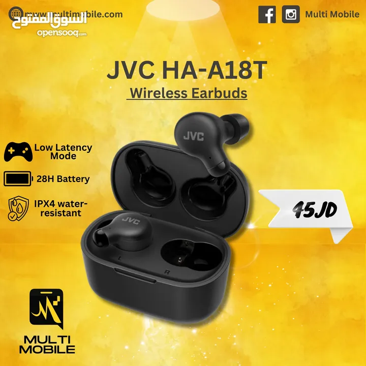 سماعة JVC HA-A18T (جديدة)