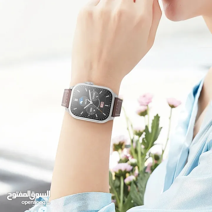 ساعة ذكية رياضية للرجال والنساء HOCO-Y17 ، شاشة تعمل باللمس ، والأعمال التجارية ، وتصميم غير رسمي