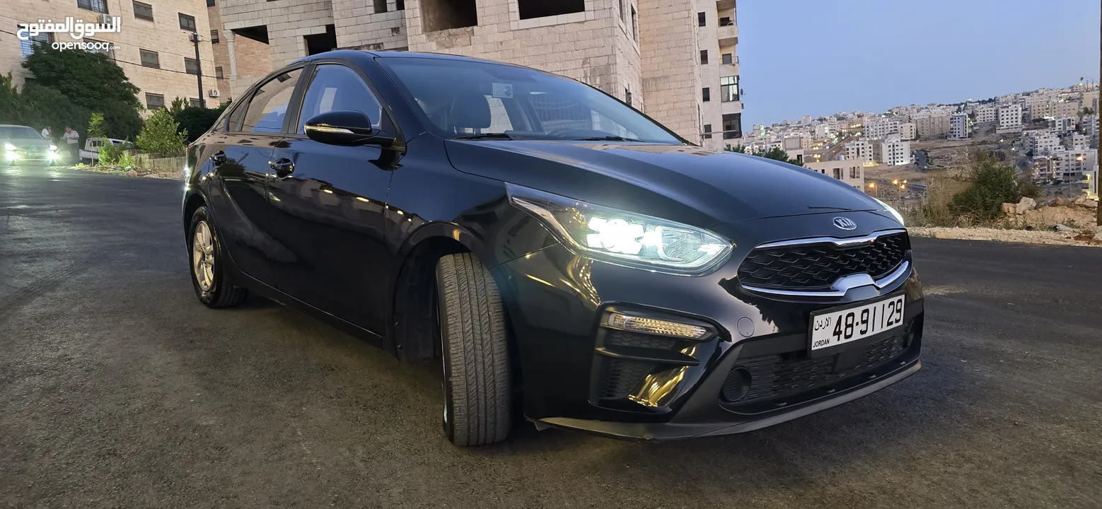 Kia K3 2019 لون اسود ميتلك مميز فل كامل فحص كامل ولا ملاحظة