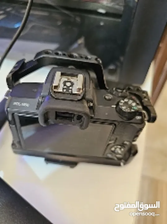 canon m50 with cage and adapter