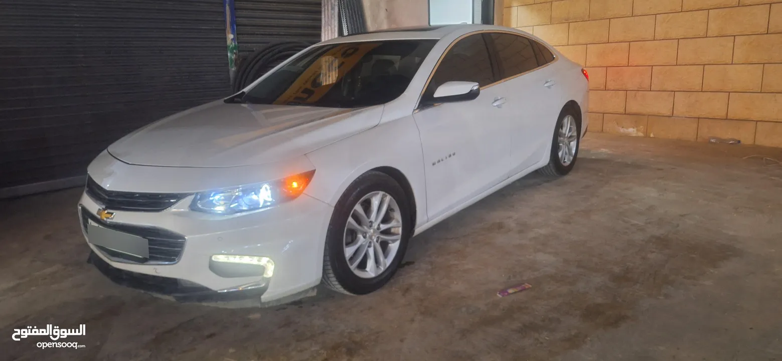 شيفروليت ماليبو موديل 2017 ترخيص وتامين شامل لشهر 6/2026 للبيع بسعر 65000 شيكل