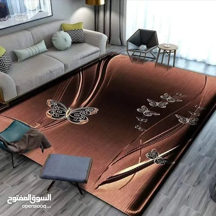 سجاد صيفي مع أرضية مانعة للانزلاق