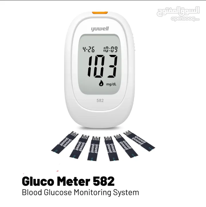 جهاز فحص قياس نسبه السكر في الدم الناطق بالعربي FINAL CHEK جهاز فحص سكري السكري blood glucose meter