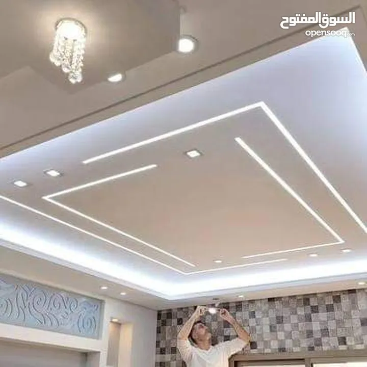 ديكورات منازل جبسمبورد وجبص البلدي واسمنت بورد وفرسلينج وبيفيسي وبديل الرخام والفوم أبو عيسى