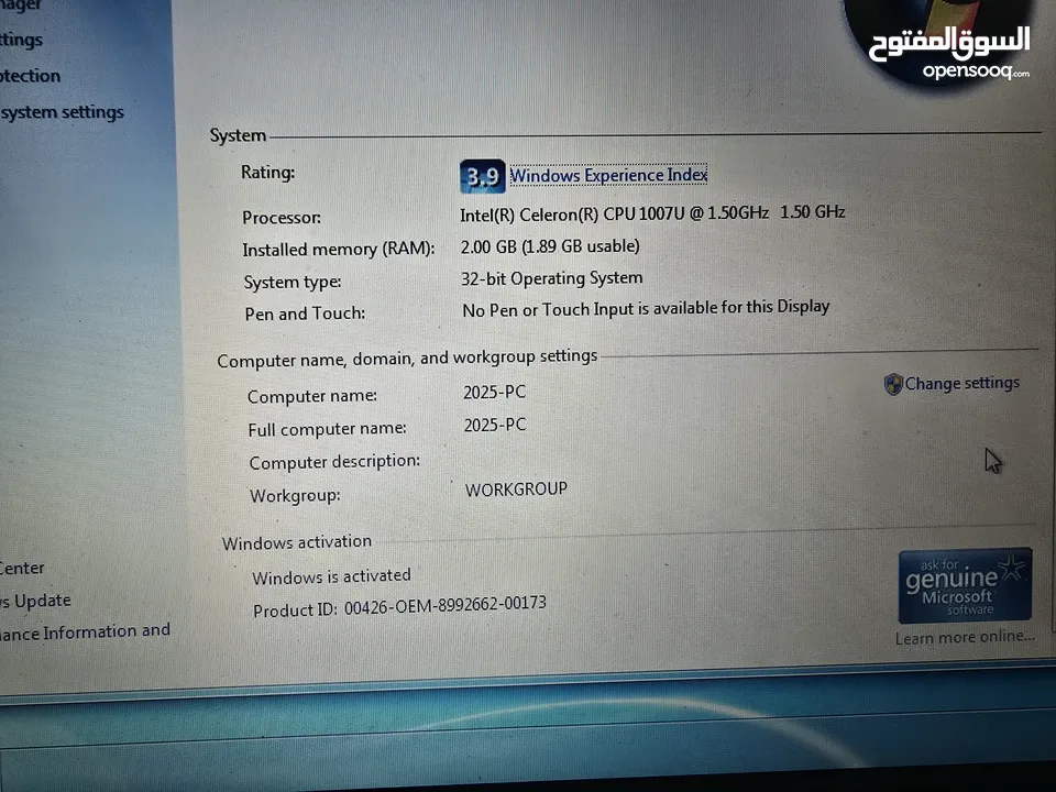 asus intel  Celeron