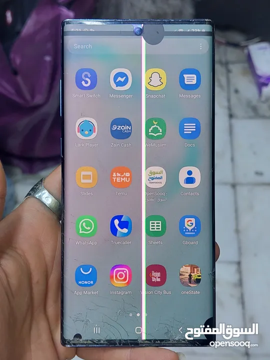 جهاز نوت 10 بلص 5g جهاز شغال 100 %استخدام شخصي