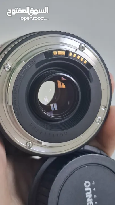 عدسة كانون 75-300 وعدسة كانون yongnuo 50 فتحة 1.8 اسعار + 2 هود فتحة 52. الاسعار فيها مجال