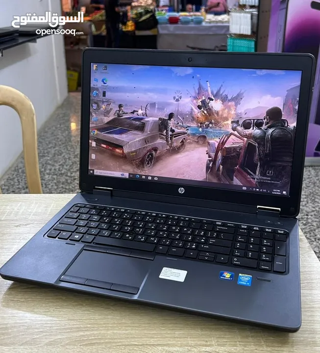 لابتوب HP ZBOOK G2 ، كارت شاشة خارجي للإلعاب ، كور i5 ، رام 8 كيكا ، SSD 256، شاشة 15.6 مع 6 مكافئات