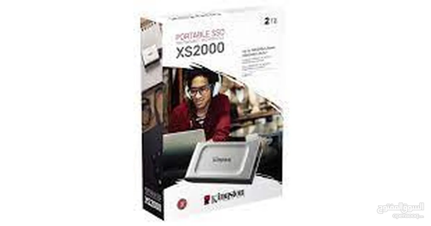 PORTABLE SSD XS 2000 KING STON 2TB هارد ديسك خارجي أسس دي 2تيرا  سريع جدا