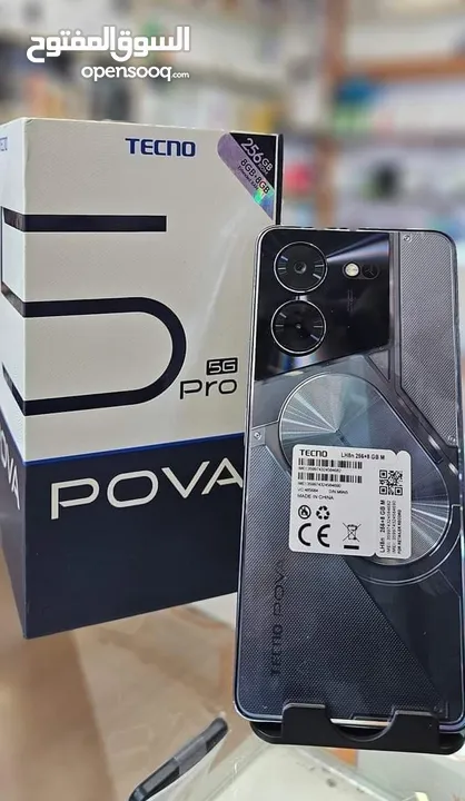 جهاز مستعمل ايام بالكرتونة pova 5 pro 5G  رام 16 جيجا 256 مكفول متوفر توصيل