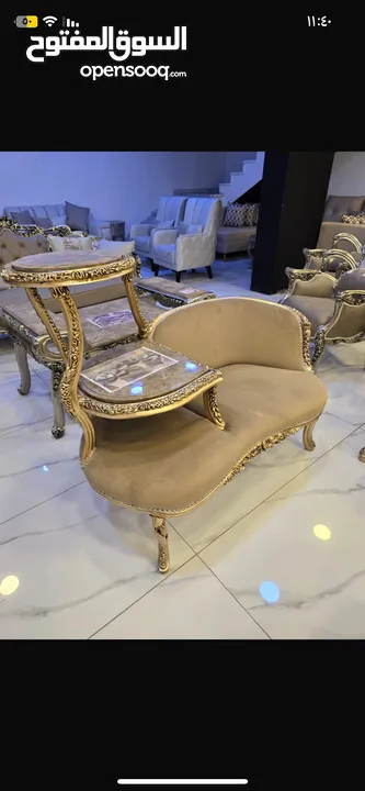 طقم نيو كلاسيك مودرن 9 مقاعد خشب زان فخم. كثيييييير ومرتب جديد وعرض ناااار 699 دينار فقط