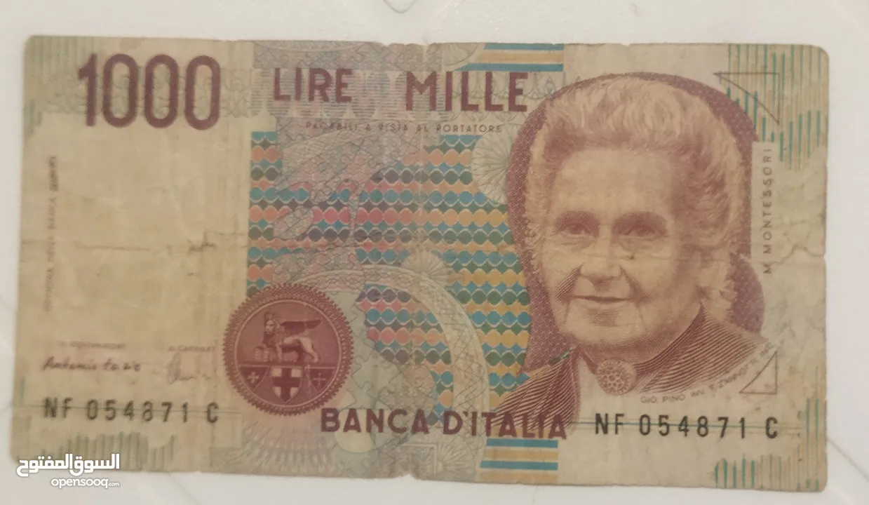 1000 lire Italia 3 octobre 1990