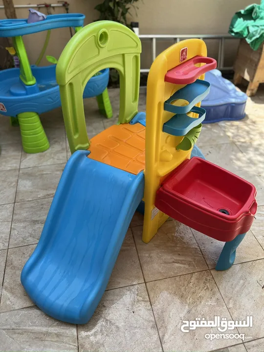 Step 2 Kids Slide and water ball play table