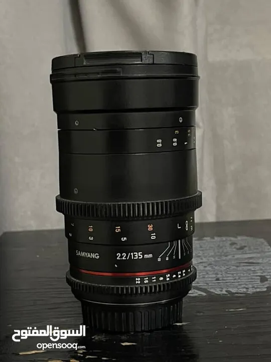 Samyang lens 135mm / T2.2 Full Frame Telephoto