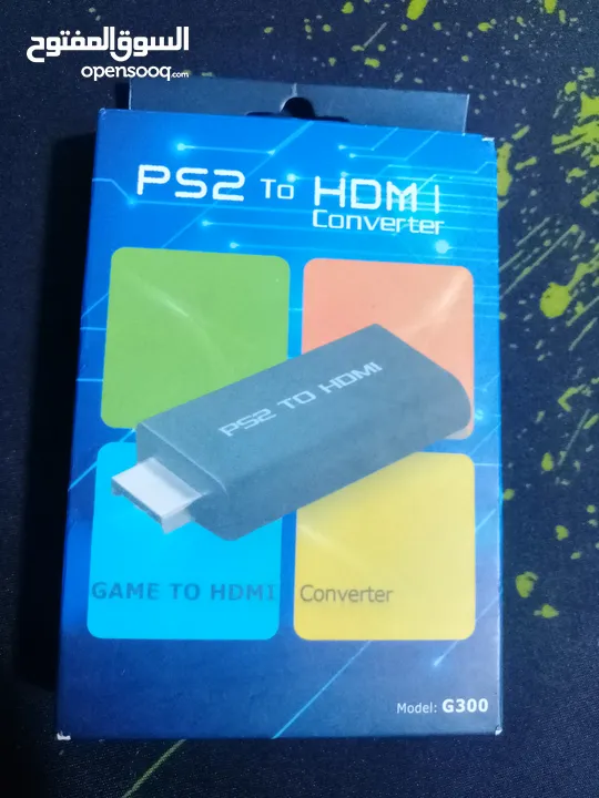 تحويلة بلايستشين 2 ل HDMI، جديدة بس الكرتونة مفتوحة مش مستخدمة ابدا.