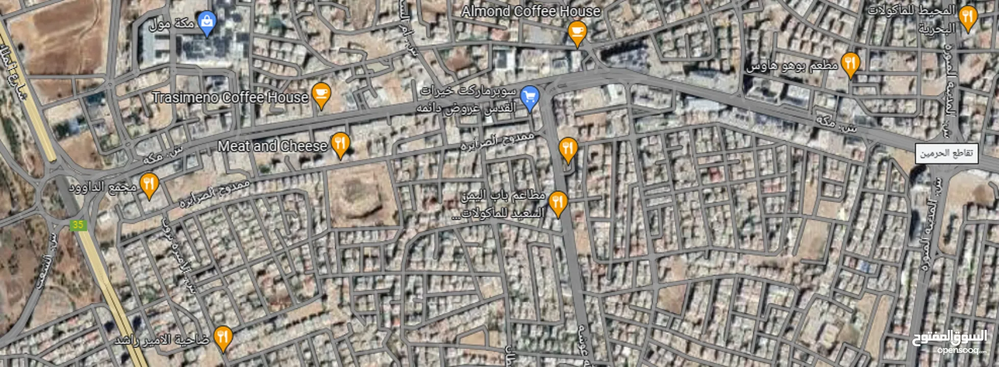 أرض مستقلة عل شارعين عمان الغربية 500 م بسعر لقطة الأمير راشد