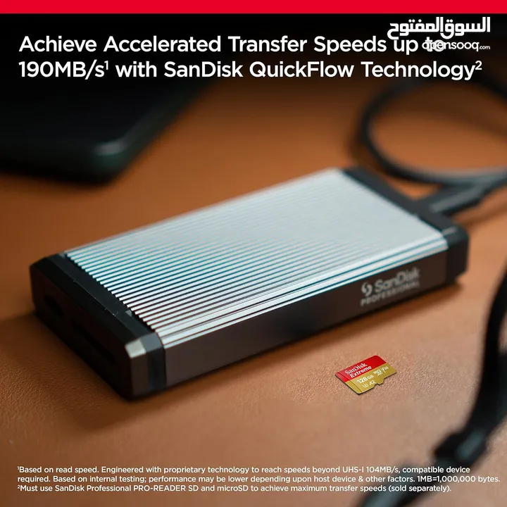 بطاقة ذاكره 128 جيجا سانديسك اكستريم اصليه SanDisk 256GB Extreme