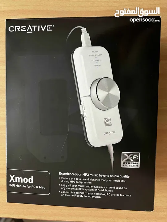 جهاز Creative Xmod هو:  معالج صوت خارجي (USB sound processor مدينة الزرقاء