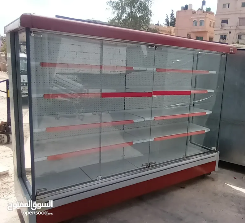 ثلاجات دلي عابدين زجاج مستقيم  وزجاج محني +ثلاجات عرض مفتوح ومغلق