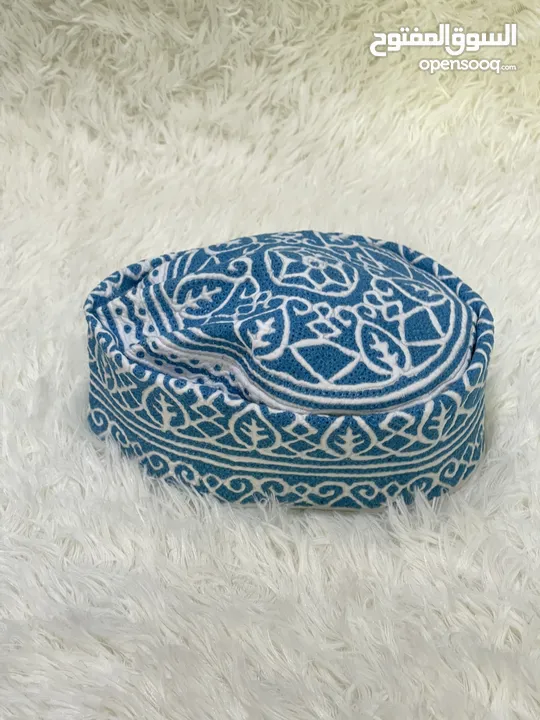 كمة عمانية مميزة خياطة يد نص نجم