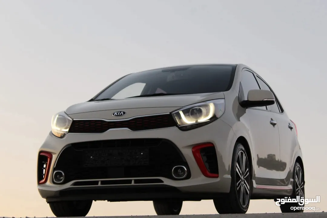 كيا بيكانتو GT-line 2020 للبيع ترخيص وتامين فل اللون ابيض نظيفة وحبة نادرة