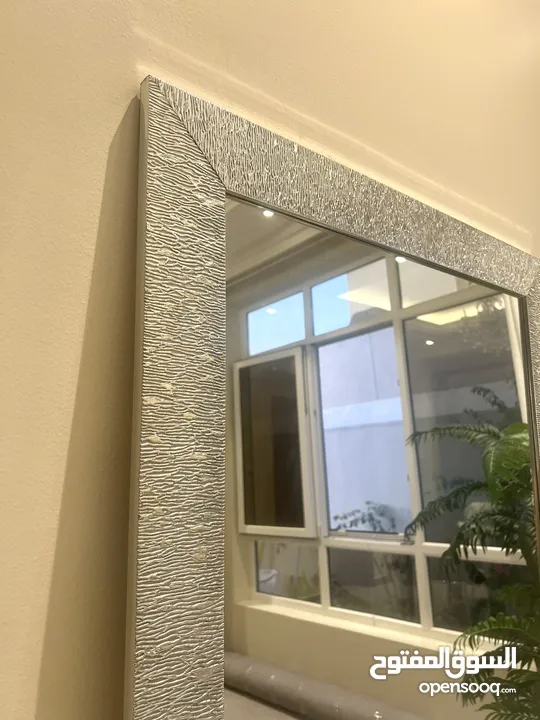 Silver Hanging Mirror.                               (74cm x 104cm)