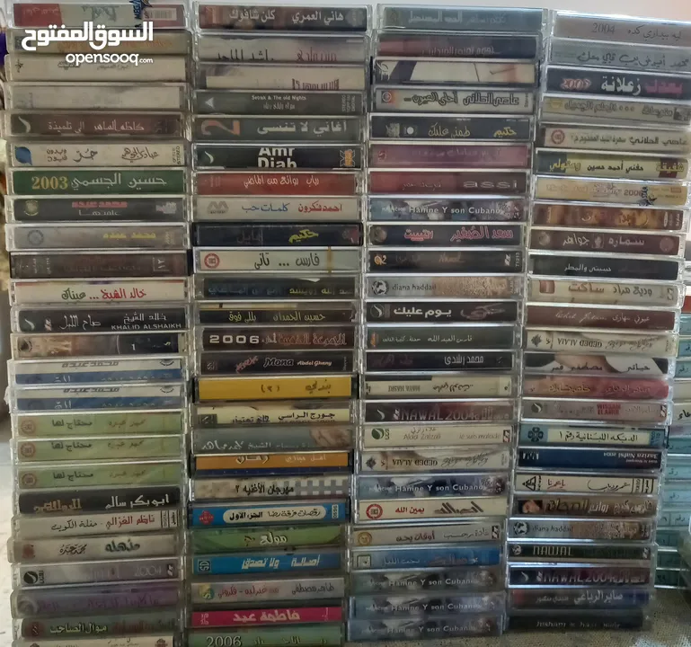 اشرطه كاسيت واسطونات وسيديات بدينار