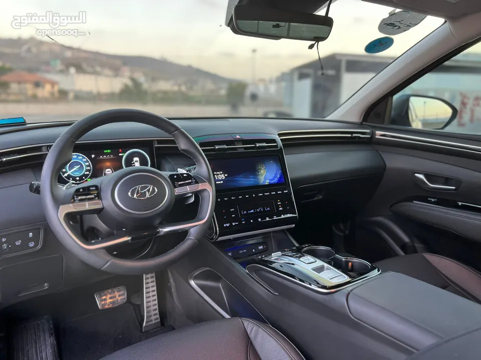هونداي توسان/2022 فل الفل بدون فتحة سقف  2x4 ///240Hp بنزين + كهرباء  ( Haybrid) 1600cc
