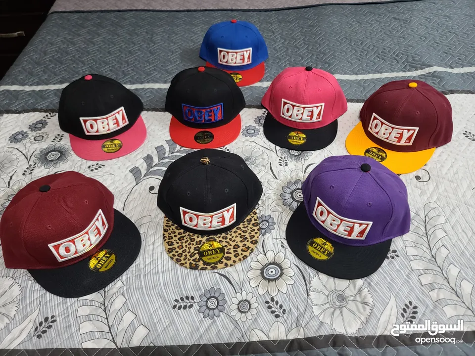 طواقي snapback، cap , hat ، طاقيه