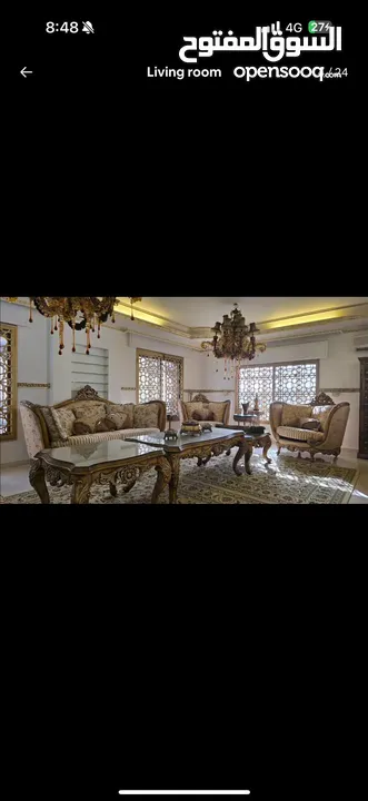 شقة للإيجار مفروش  رويال سويت طابقية مع روف و ترس كبير  Big department for rent in deir Ghbar amman