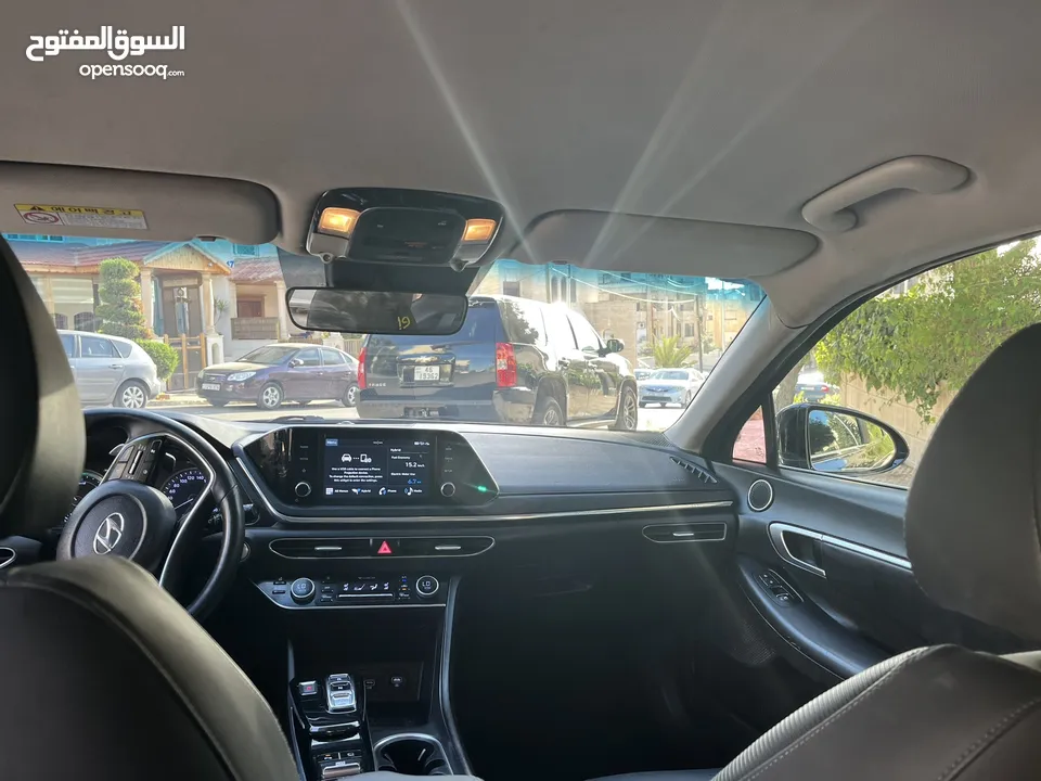 هونداي سوناتا فل كامل عدا البانوراما لون مميز فيراني ميتالك بحاله ممتازه وارد كوري