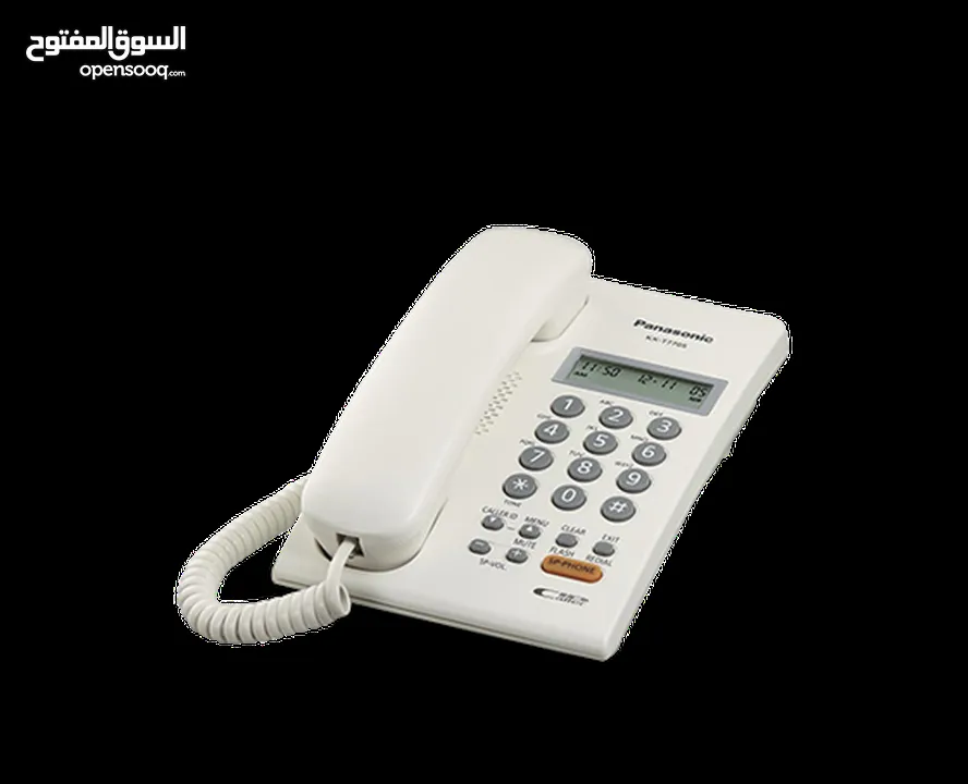 تلفون ارضي سلكي بناسونك صناعة ماليزيا Panasonic KXT7705SX Corded Landline Phone