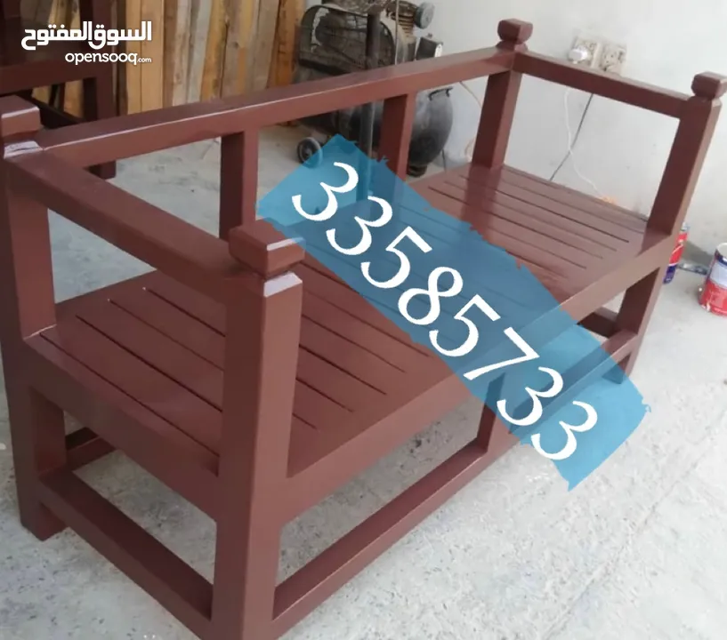 New Traditional Arabic wooden bench