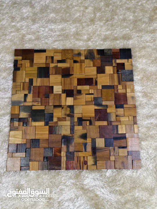 ديكور خشب خام 3D