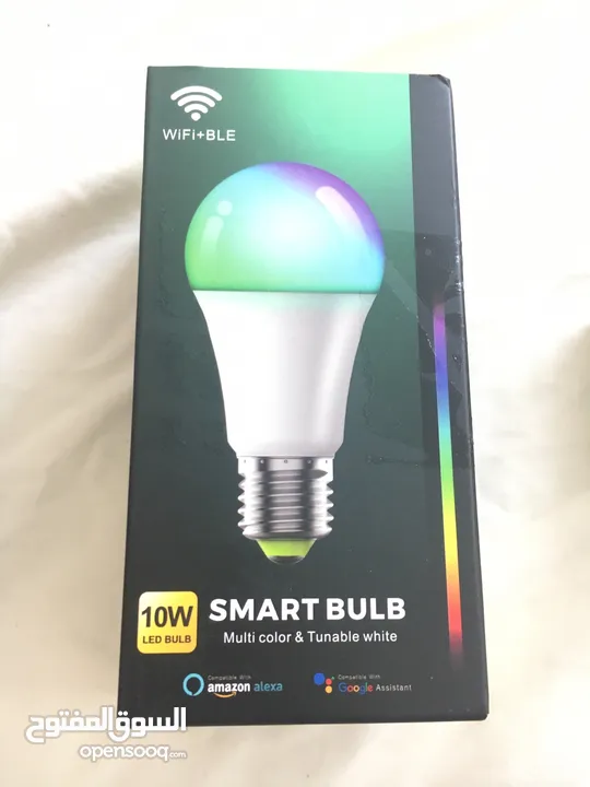 لمبة ذكية  LED Smart تشبك عالتطبيق أو اليكسا
