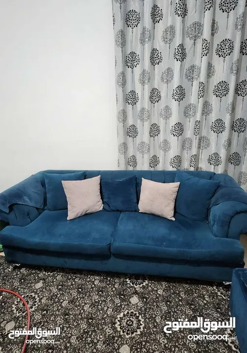 طقم كنب تفصيل مستعمل بس نضيف 7مقاعد