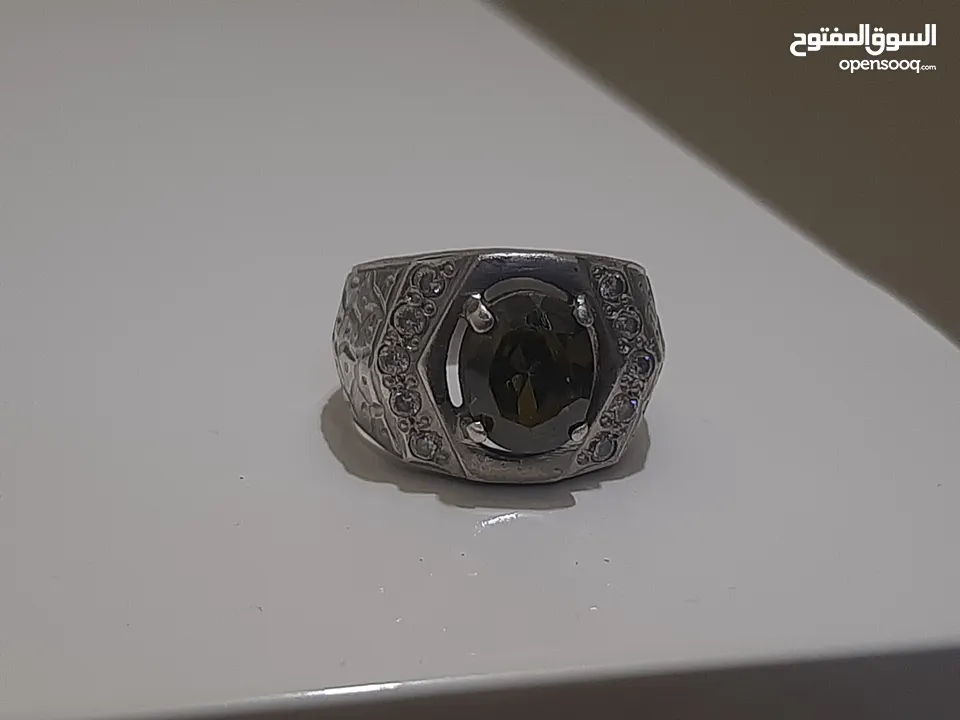 Zircon Silver Ring For Men For Sale خاتم فضي الزركون للبيع في العامرات