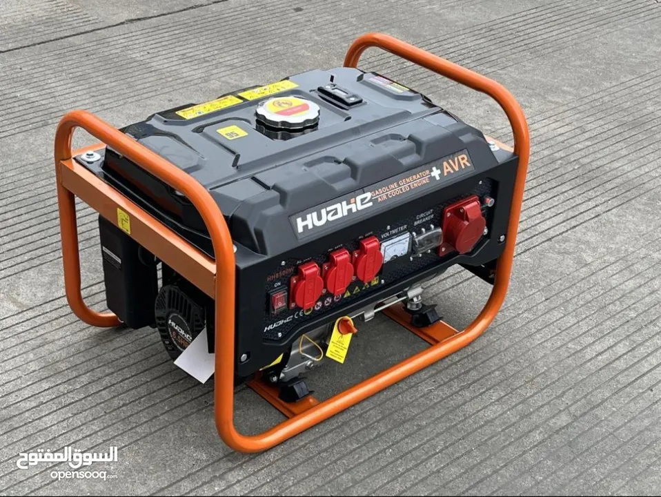 مولد   كهرباء ينزين 8500 واط بقوة 6,5 حصان HP قوي جداً فقط ب 850 شيكل فقط مخرج 3 فاز 380 V AC