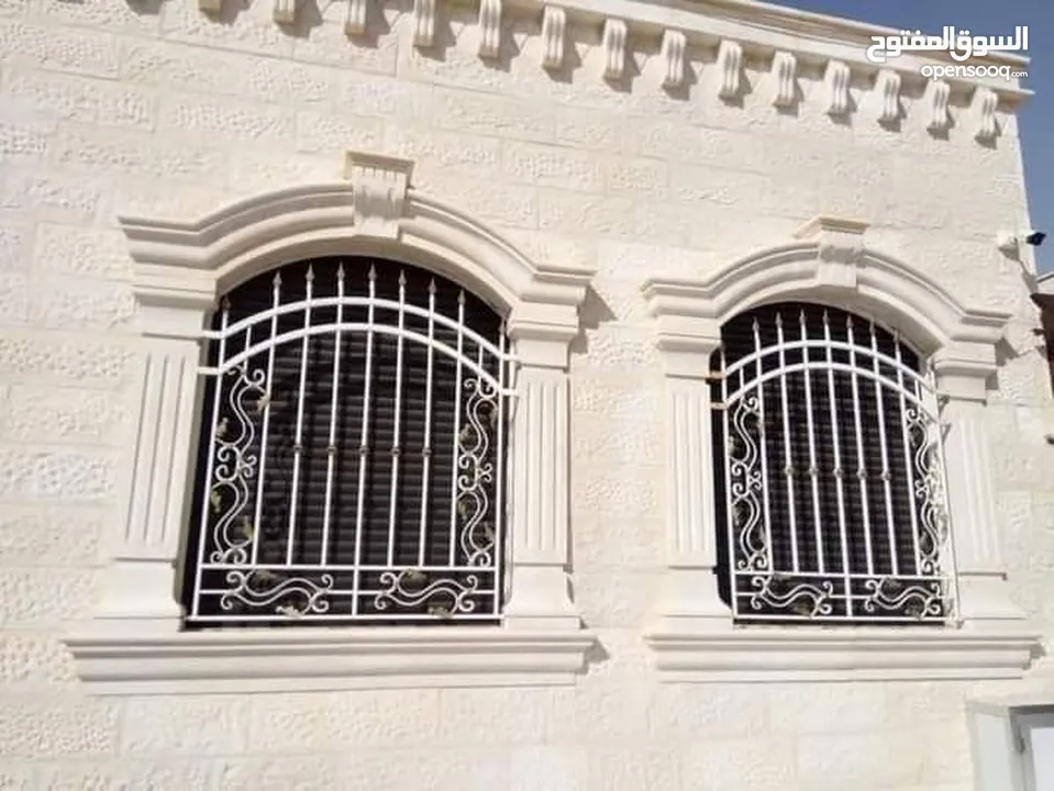 ديكورات حجر نوافير شلالات مغاسل فير بليس باربكيو ديكورات شبابيك ومداخل دربزينات ومشربيات اعمده