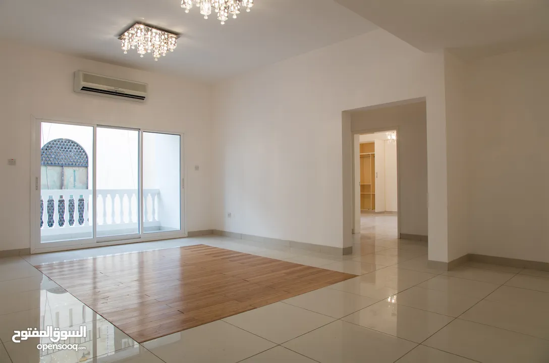 Spacious 2 Bedroom flats at Qurum, with Split a/c's.