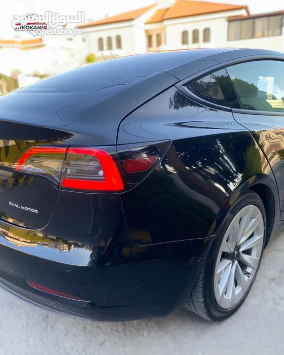 تيسلا مودل 3 موديل 2022 Tesla model 3 Dual motor Long Range 2022  ممشى 40 الف كم