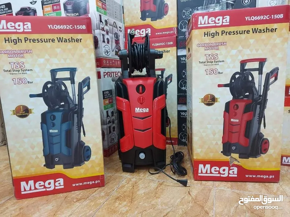 احصل على الجيتور Mega بخصم 40% والكميةمحدودة قوة تصل إلى 2000 واط وضغط يبلغ 150 بار ماركة Mega الأصل